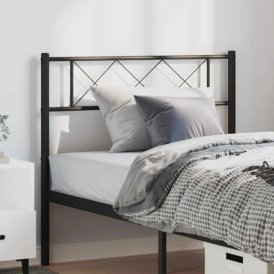 Metal Replace Headboard Black 100 cm