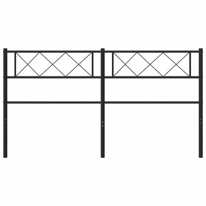 Metal Replace Headboard Black 120 cm