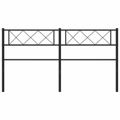 Metal Replace Headboard Black 135 cm