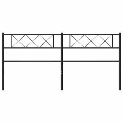 Metal Replace Headboard Black 180 cm