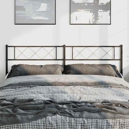 Metal Replace Headboard Black 193 cm