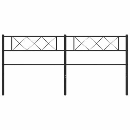 Metal Replace Headboard Black 193 cm