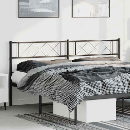 Metal Replace Headboard Black 193 cm