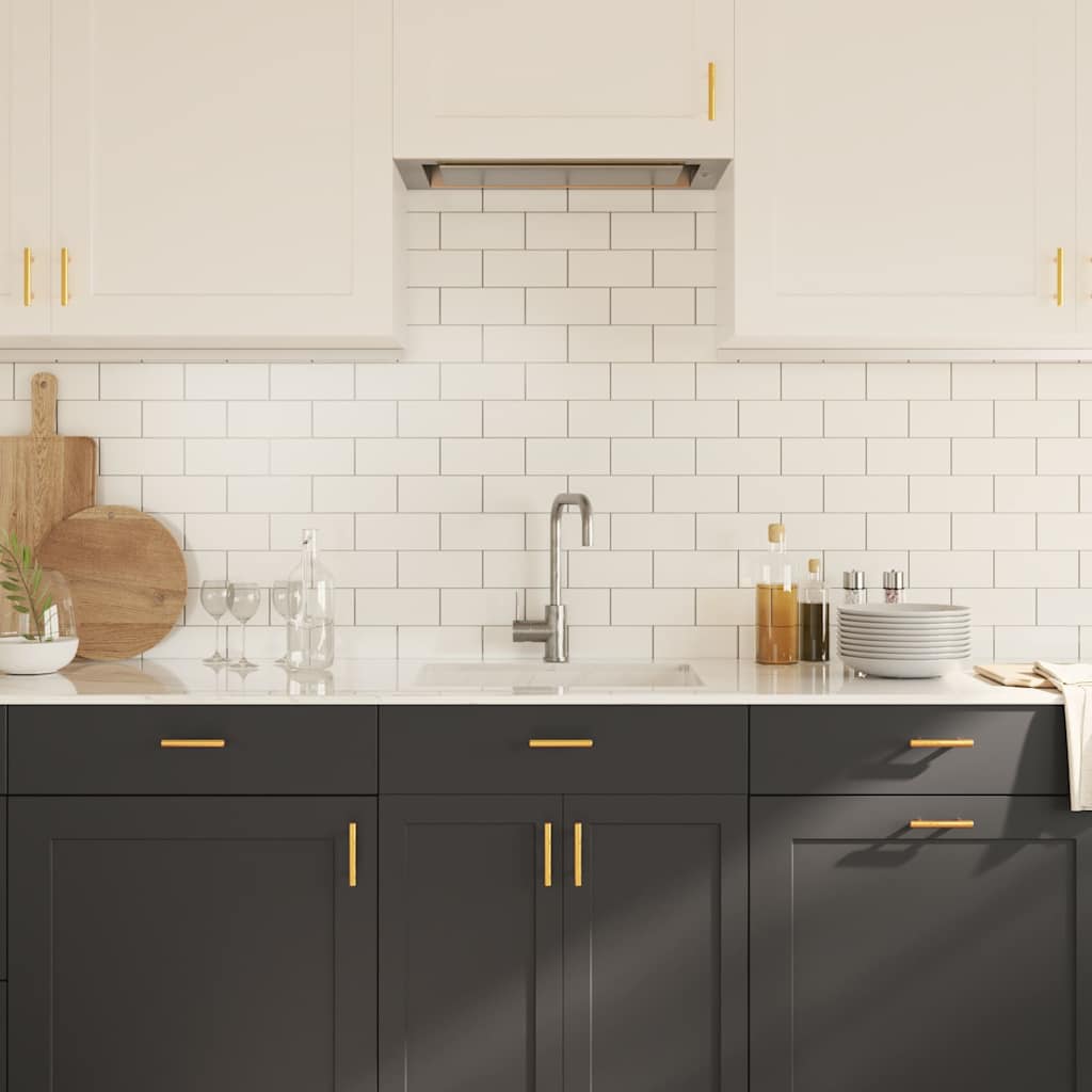 Cabinet Handles 10 pcs Gold 64 mm Stainless Steel
