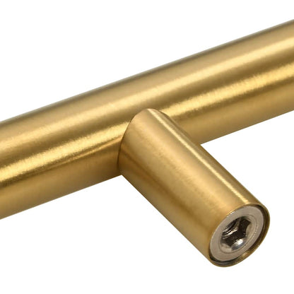 Cabinet Handles 10 pcs Gold 64 mm Stainless Steel