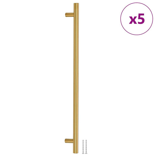 Cabinet Handle | Set of 5 | Gold | Stainless steel | Medium