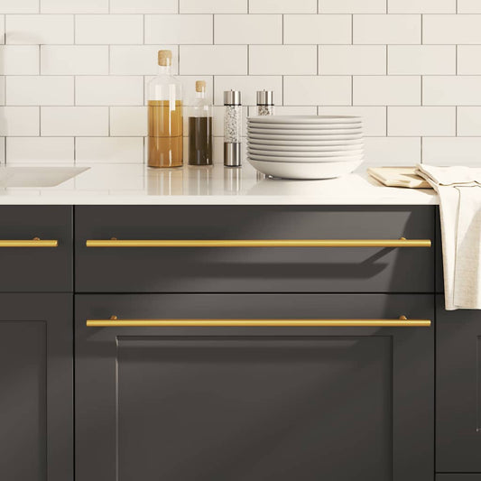 Cabinet Handle | Set of 5 | Gold | Stainless steel | Medium