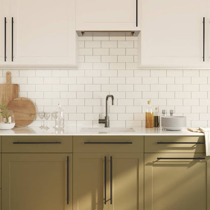 Cabinet Handle | Set of 5 | Black | Stainless Steel | 320 mm | Tough