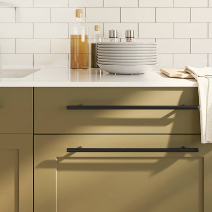 Cabinet Handle | Set of 5 | Black | Stainless Steel | 320 mm | Tough