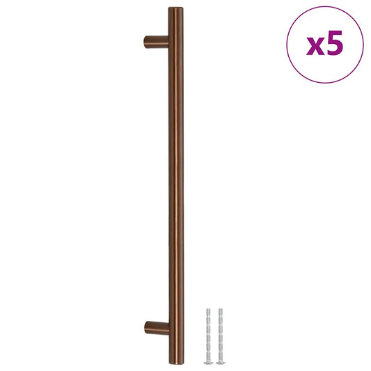 Cabinet Handles 5 pcs Bronze 224 mm Stainless Steel