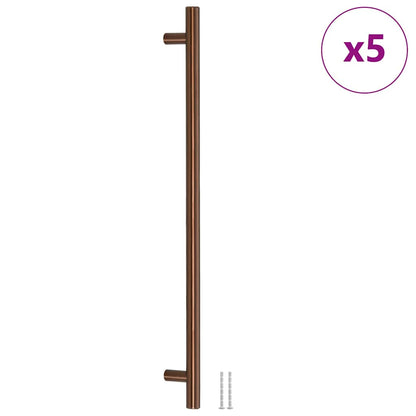 Cabinet Handles 5 pcs Bronze 480 mm Stainless Steel