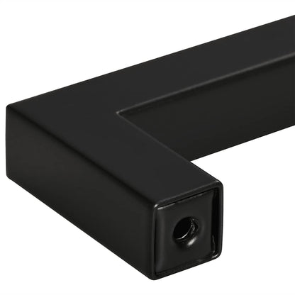 Cabinet Handles 10 pcs Black 64 mm Stainless Steel