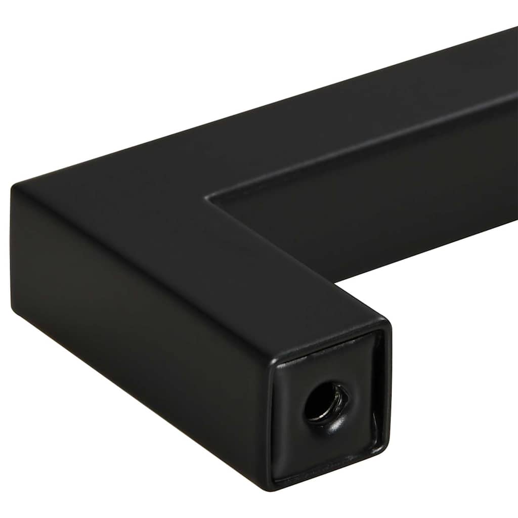 Cabinet Handles 10 pcs Black 160 mm Stainless Steel