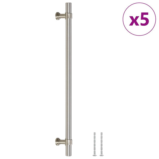 Cabinet Handles 5 pcs Silver 224 mm Stainless Steel