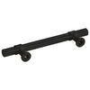 Cabinet Handles 10 pcs Black 96 mm Stainless Steel