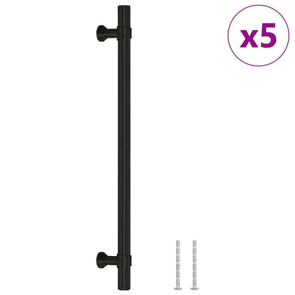 Cabinet Handle | Set of 5 | Black | Stainless Steel | 192 mm | Tough