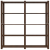 5-Tier Storage Rack Brown 170x38x170 cm Solid Wood Pine