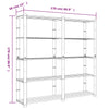 5-Tier Storage Rack Brown 170x38x170 cm Solid Wood Pine