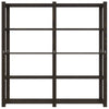 5-Tier Storage Rack Black 170x38x170 cm Solid Wood Pine