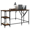 Desk Brown Oak 139x139x75 cm Engineered Wood