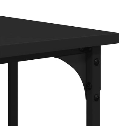 Desk Black Engineered wood Large Adjustable Feet Desk