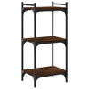 Bookcase 3-Tier Brown Oak 15.7"x11.8"x33.9" Engineered Wood