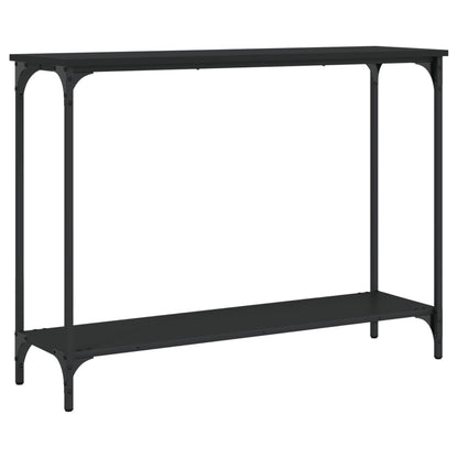 Console Table Black Engineered wood, Metal Standard