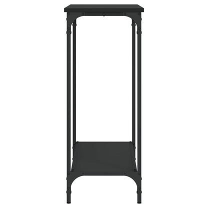 Console Table Black Engineered wood, Metal Standard