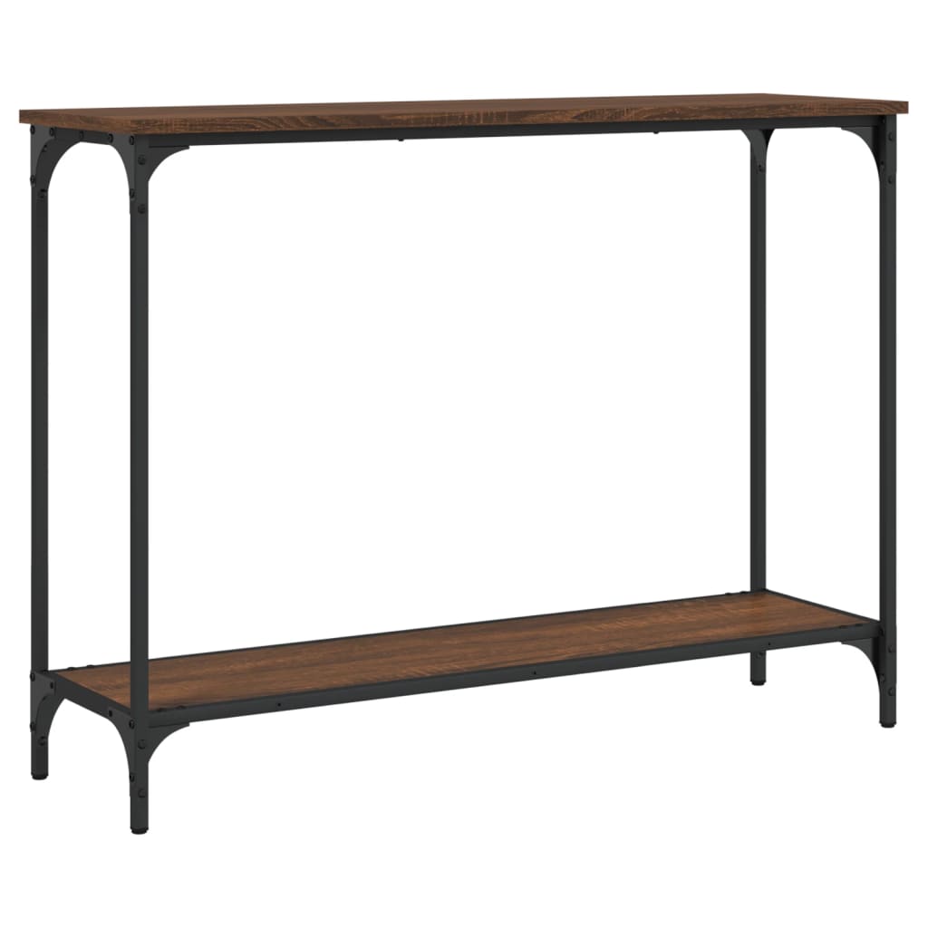 Console Table | Brown oak | Engineered wood, metal | Medium