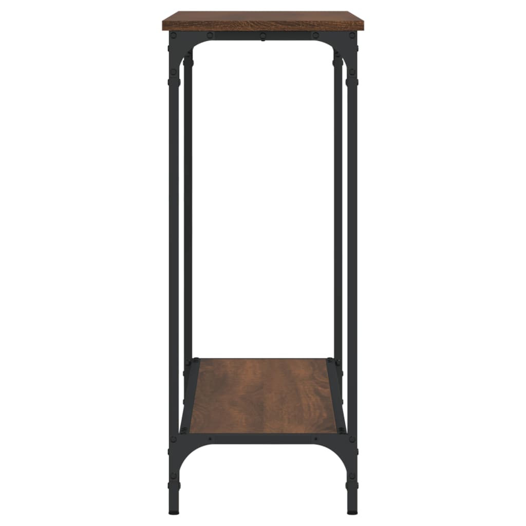 Console Table | Brown oak | Engineered wood, metal | Medium