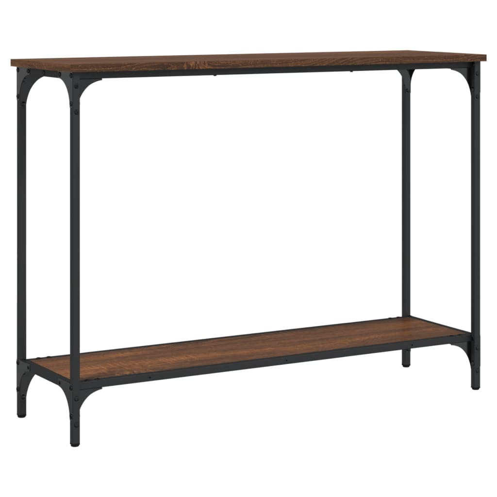 Console Table | Brown oak | Engineered wood, metal | Medium