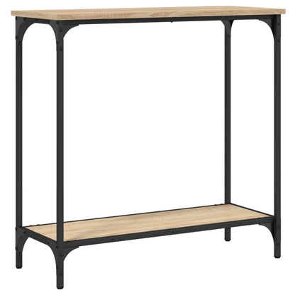 Console Table | Sonoma Oak | Engineered Wood and Metal | Medium