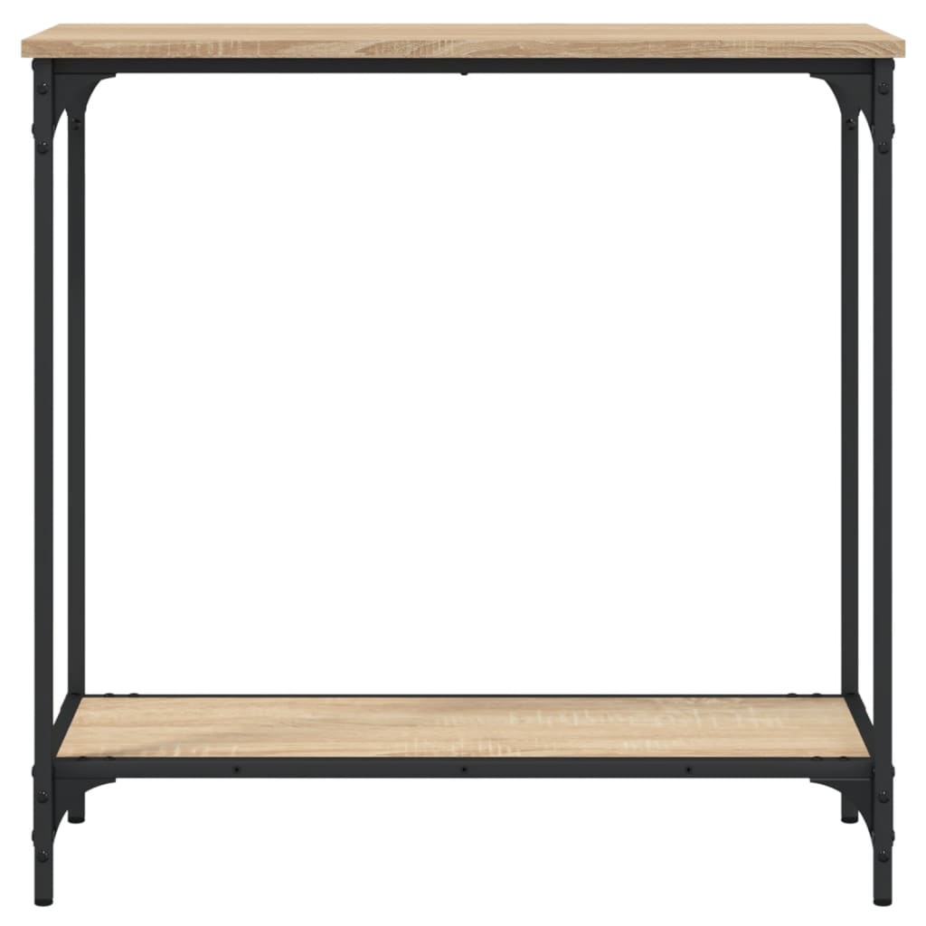Console Table | Sonoma Oak | Engineered Wood and Metal | Medium
