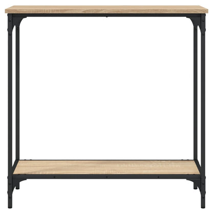 Console Table | Sonoma Oak | Engineered Wood and Metal | Medium