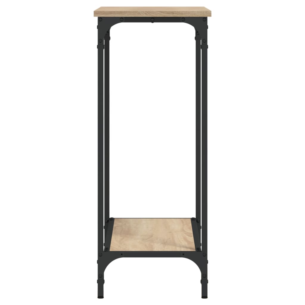 Console Table | Sonoma Oak | Engineered Wood and Metal | Medium