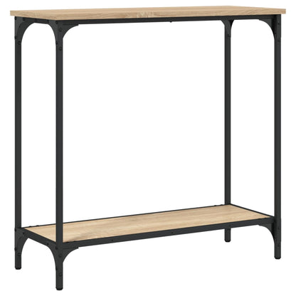 Console Table | Sonoma Oak | Engineered Wood and Metal | Medium