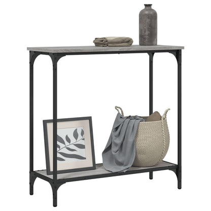 Console Table | Grey sonoma | Engineered wood, metal | 75x30.5x75 cm