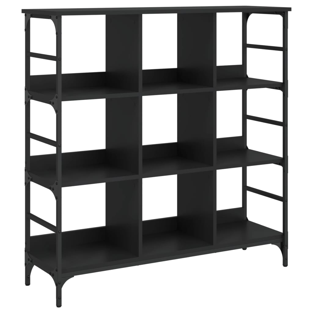 vidaXL Sideboard Black Engineered wood, metal Large Adjustable Feet