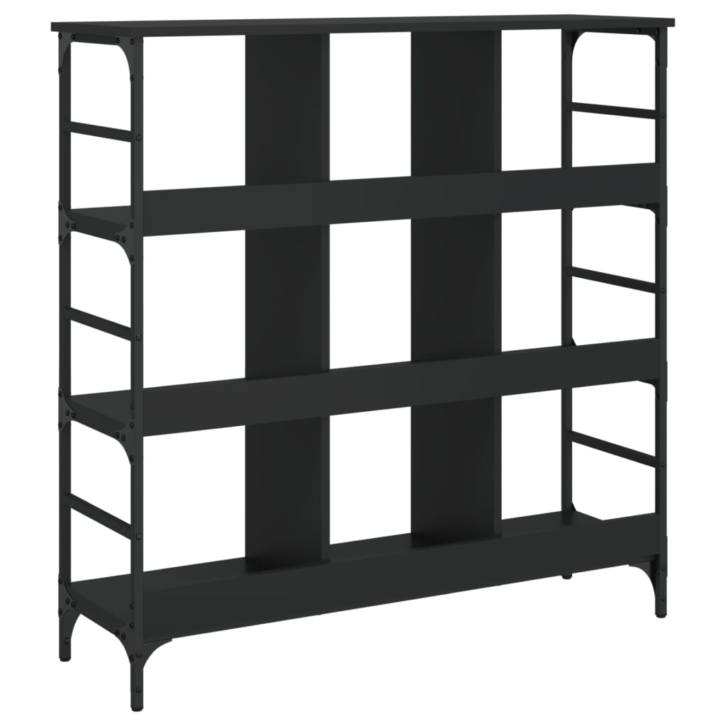 vidaXL Sideboard Black Engineered wood, metal Large Adjustable Feet