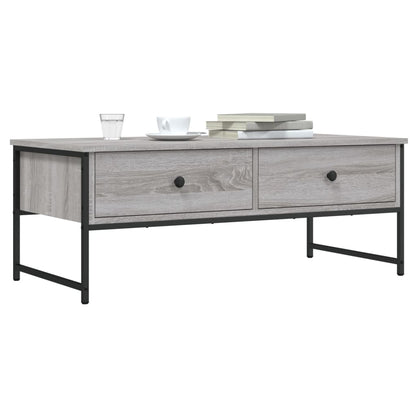 Coffee Table Grey Sonoma 101x49x39.5 cm Engineered Wood