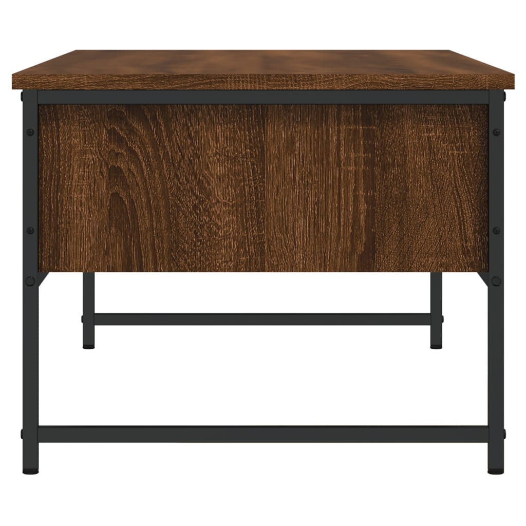 Coffee Table Brown Oak 101x49x39.5 cm Engineered Wood
