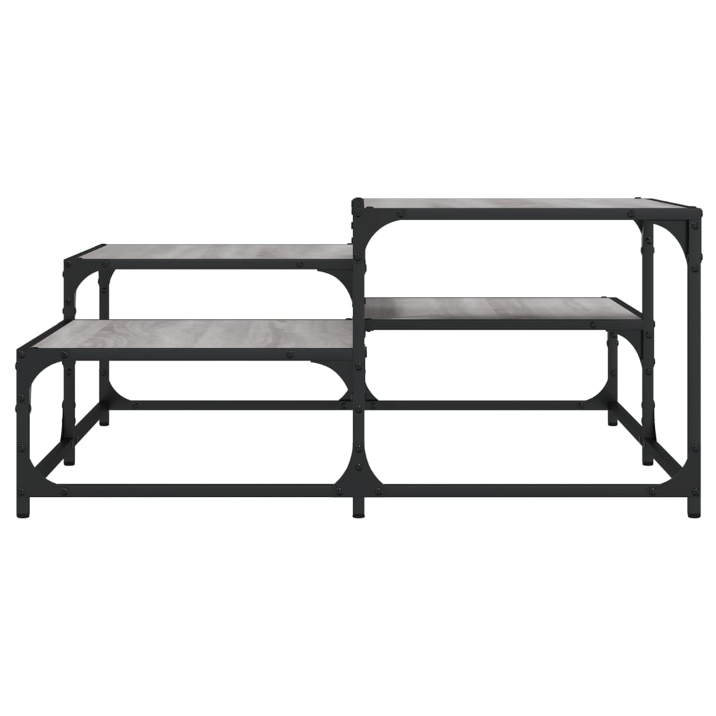 Coffee Table Grey Sonoma 87.5x87.5x40 cm Engineered Wood