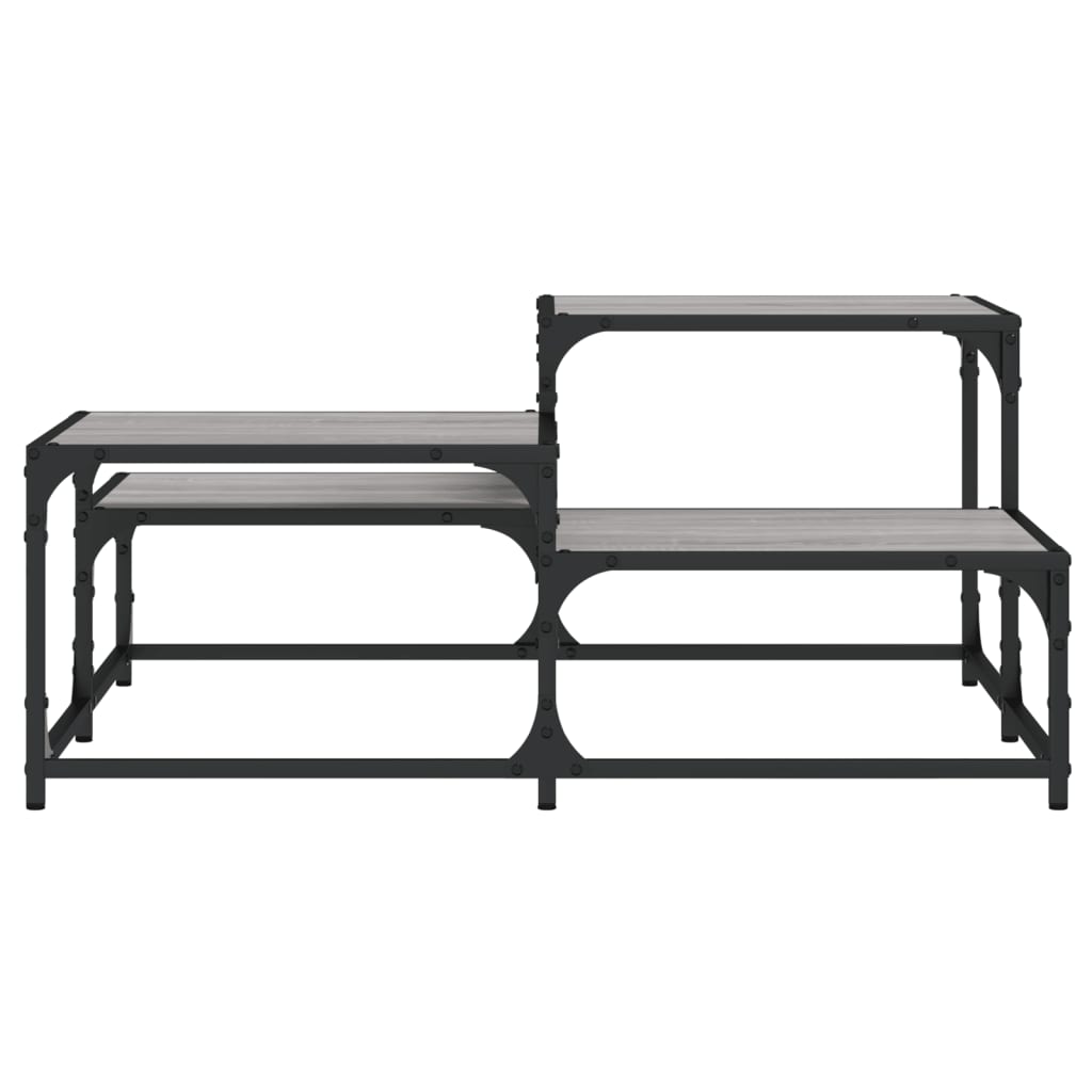 Coffee Table Grey Sonoma 87.5x87.5x40 cm Engineered Wood