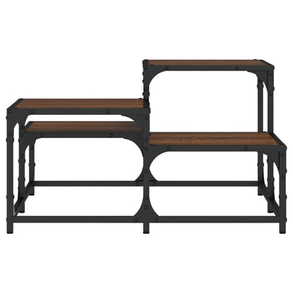 Coffee Table Brown Oak 68x68x40 cm Engineered Wood
