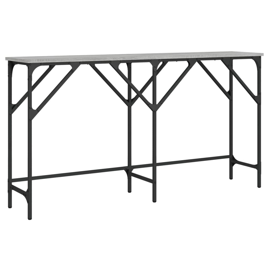 Console Table Grey Sonoma 140x29x75 cm Engineered Wood