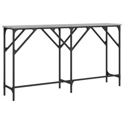 Console Table Grey Sonoma 140x29x75 cm Engineered Wood