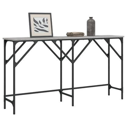 Console Table Grey Sonoma 140x29x75 cm Engineered Wood
