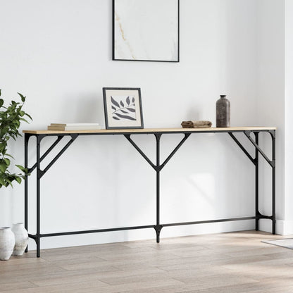 Console Table | Sonoma oak | Engineered wood | Large | Adjustable Feet