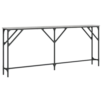 Console Table Grey Sonoma 180x23x75 cm Engineered Wood