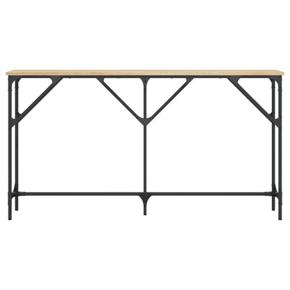 Console Table | Sonoma Oak | Engineered Wood, Metal | 140 x 23 x 75 cm